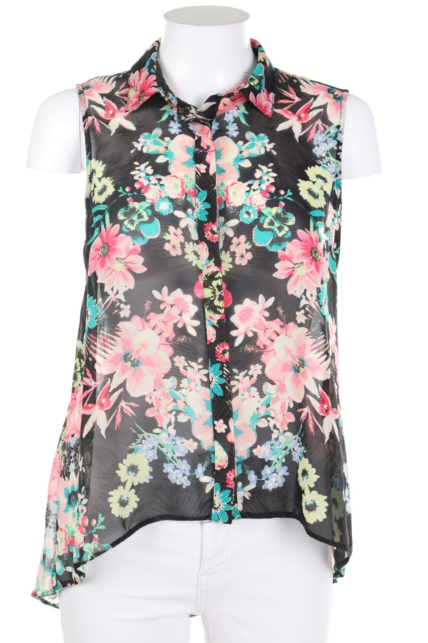 gina tricot - Blusentop mit Blumen-Print - D 34