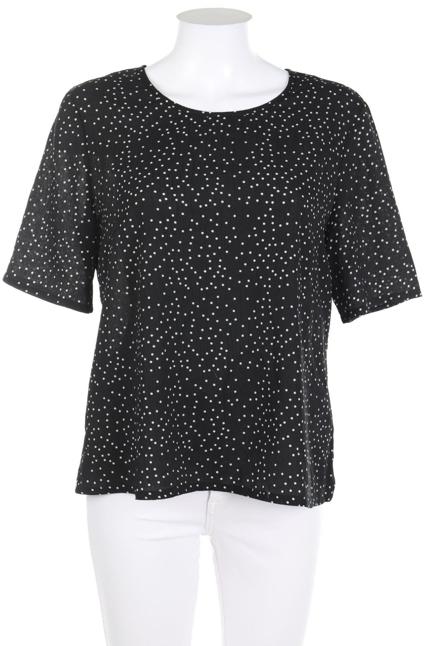 GLAMOROUS - Kurzarm-Bluse mit Pünktchen - D 38