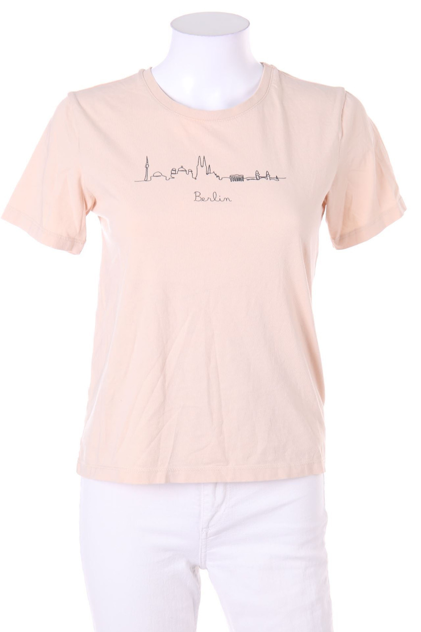 even&odd - Kurzarm-Shirt mit Print - S