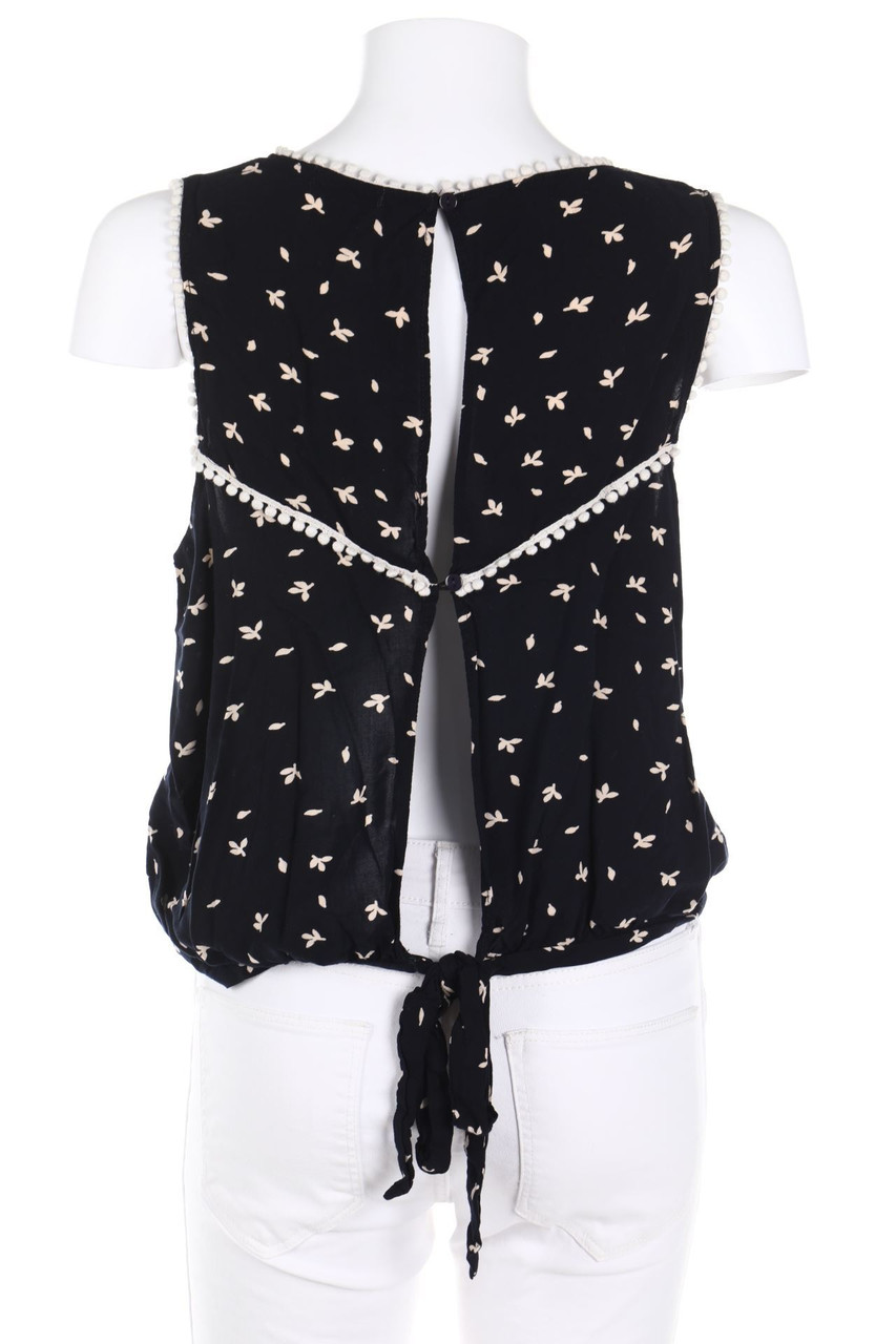 Daphnea - Blusentop mit floralem Muster - S