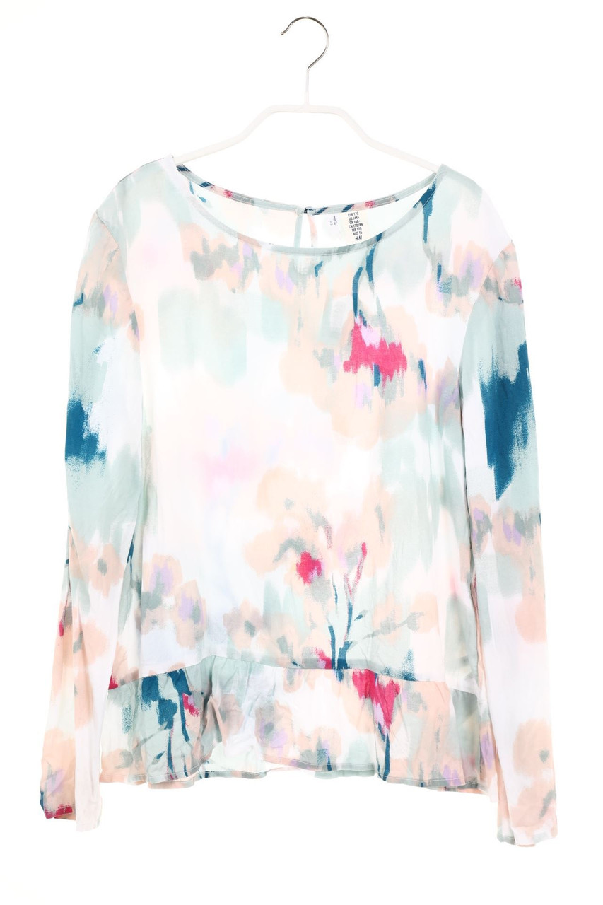 H&M - Print-Bluse mit Volants - 170