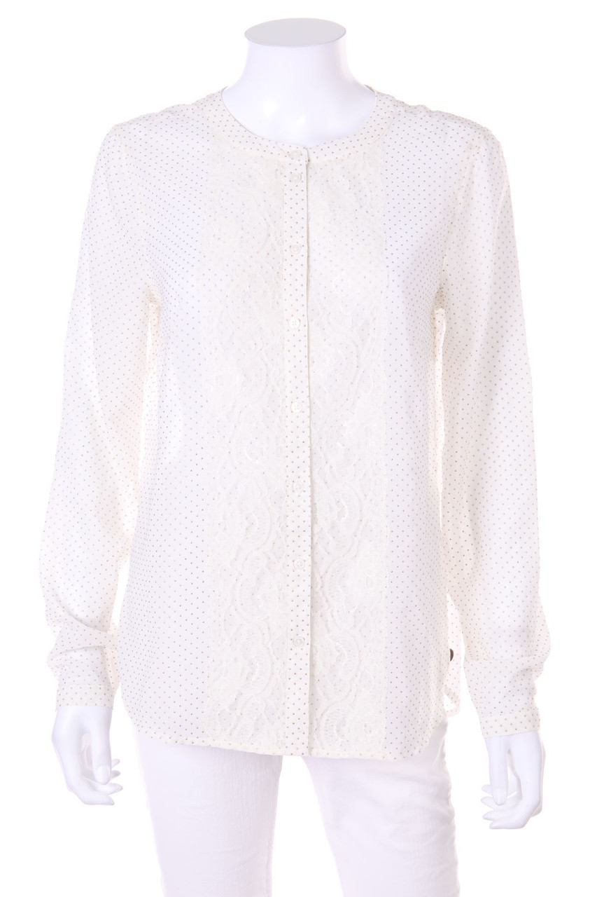 TOM TAILOR Denim - Hemd-Bluse mit Spitze - M