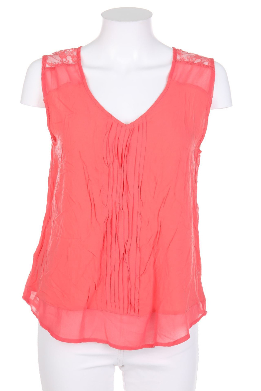 promod - Blusentop mit Spitzen-Einsatz - D 40