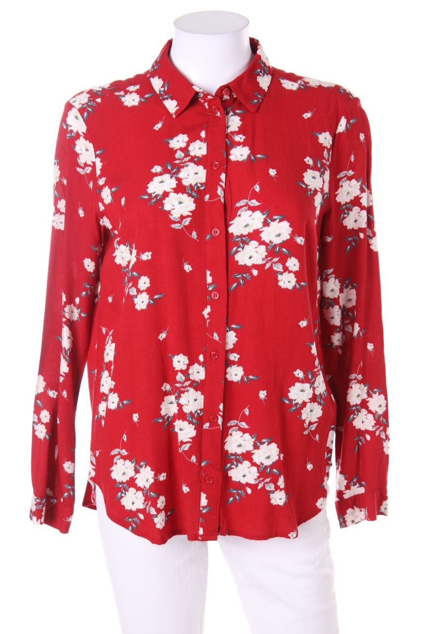 H&M DIVIDED - Hemd-Bluse mit Blumen-Print - D 36