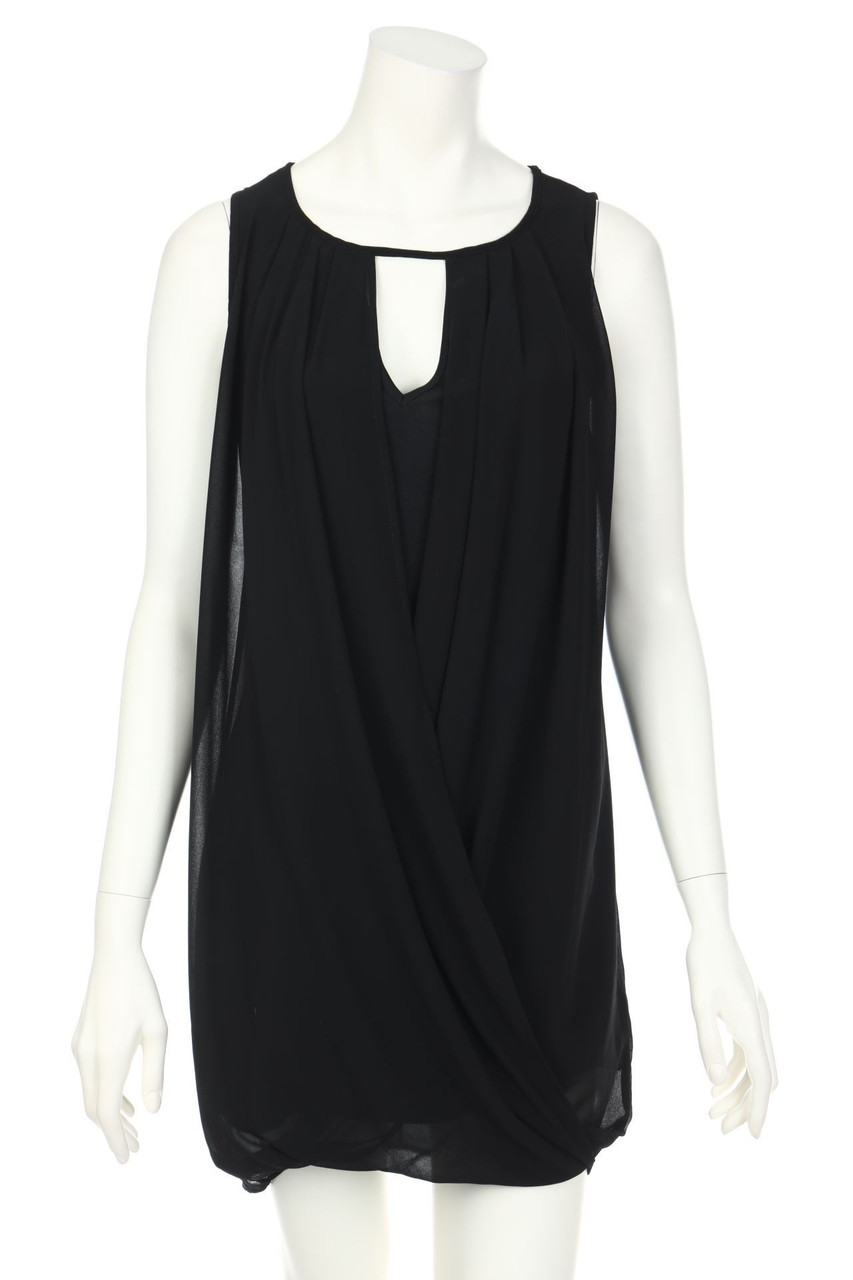 LA FÉE MARABOUTÉE - Chiffon-Abendkleid in Wickel-Optik - D 36