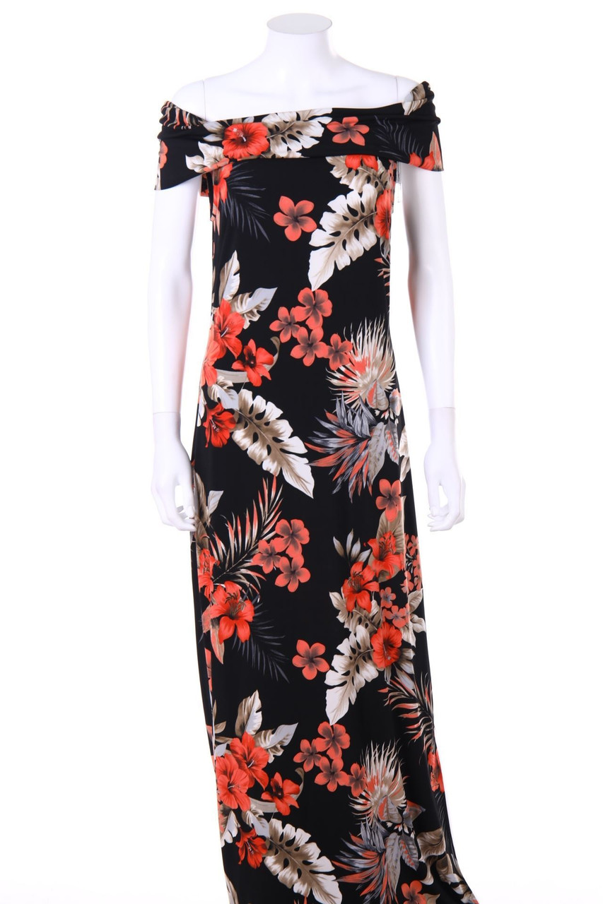 FRANK LYMAN - Maxi-Kleid mit Blumen-Print - D 36