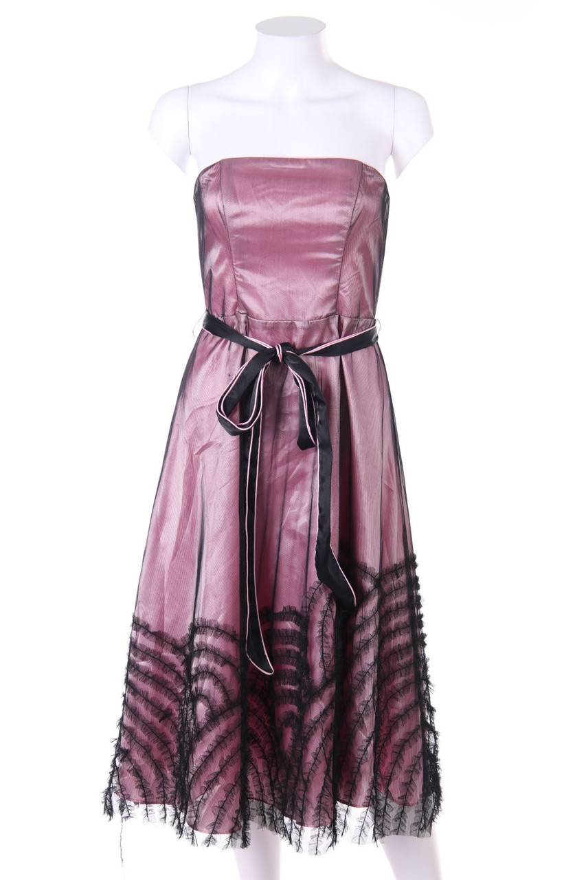 Miss Anne - Bandeau-Abendkleid mit Tüll - S