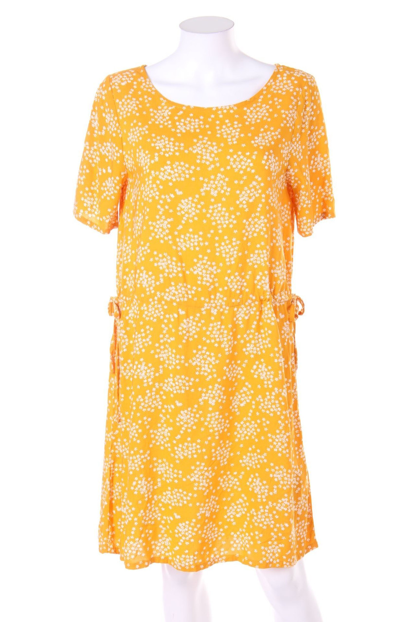 ICHI - Print-Kleid mit Tunnelzug - D 36