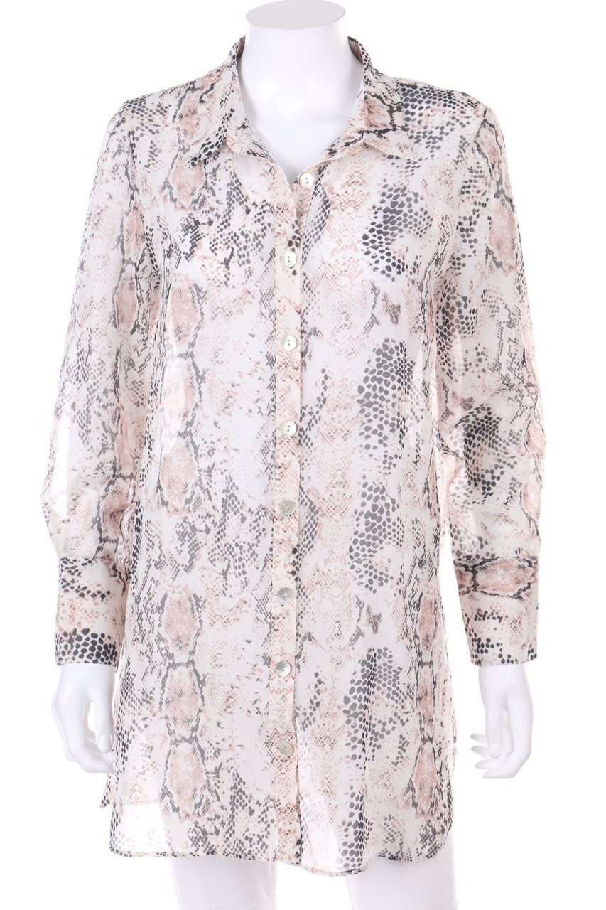 Jus d´Orange - Bluse mit Animal-Print - M