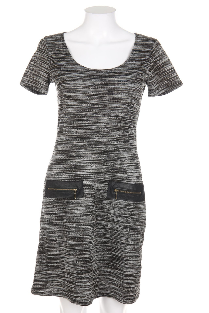 Jus d´Orange - Glitzer-Kleid mit Streifen - D 38