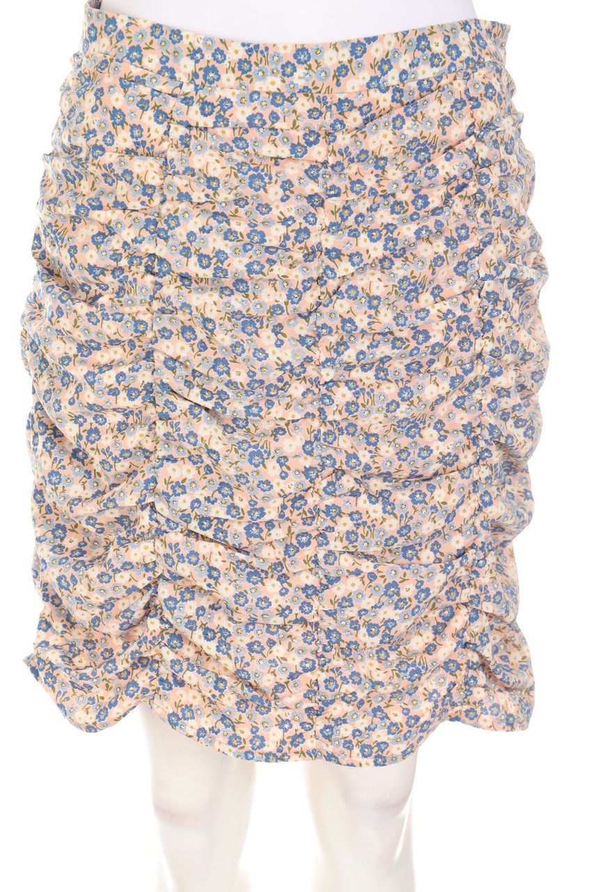 Daphnea - Minirock mit Blumen-Print - L