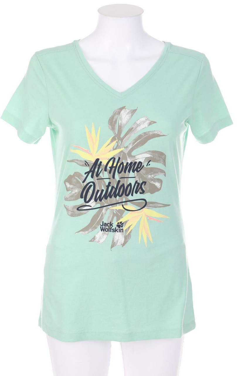Jack Wolfskin - Kurzarm-Shirt mit Statement-Print - XS
