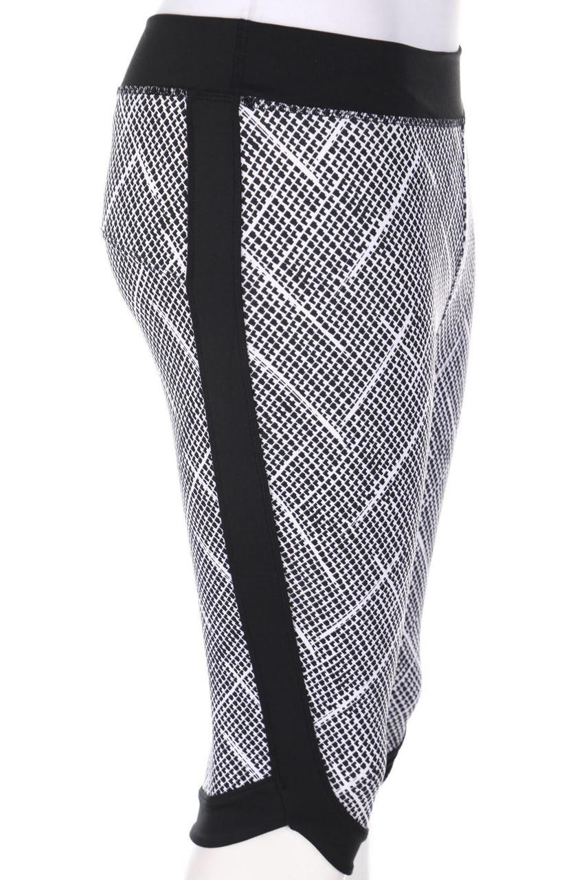 NRG - Cropped-Sport-Leggings mit Geo-Print - S