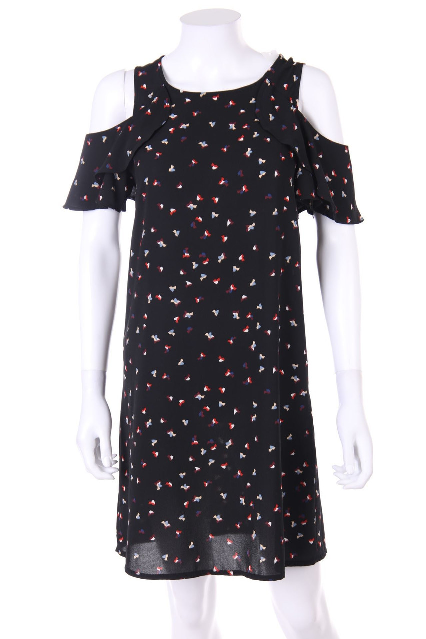 NAF NAF - Cold-Shoulder-Minikleid mit Print - D 32