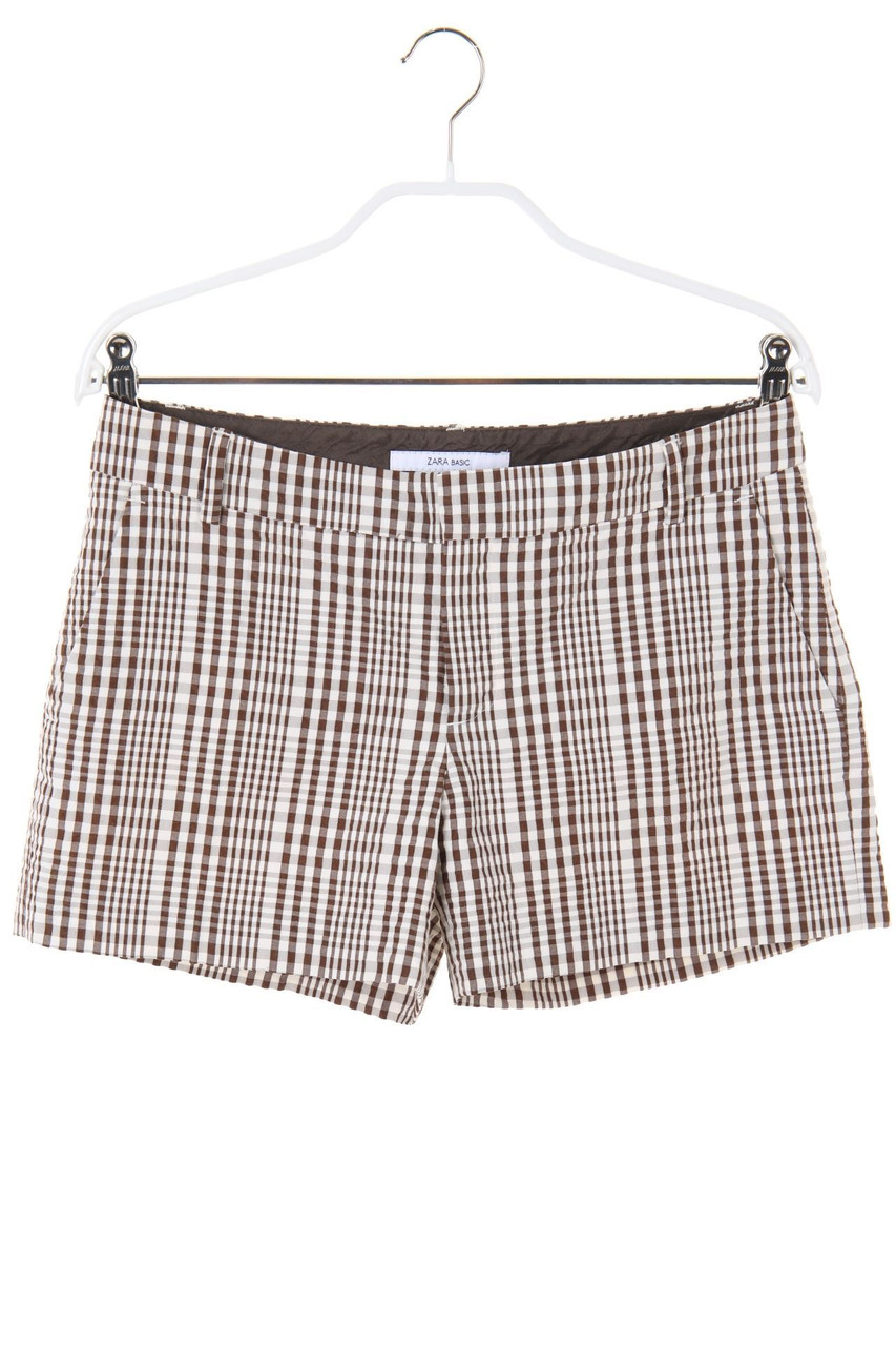 ZARA - Shorts mit Karo-Muster - S