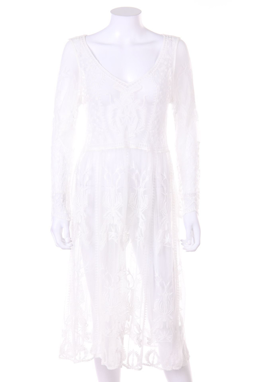 zebra - Strandkleid mit Stickereien - XS