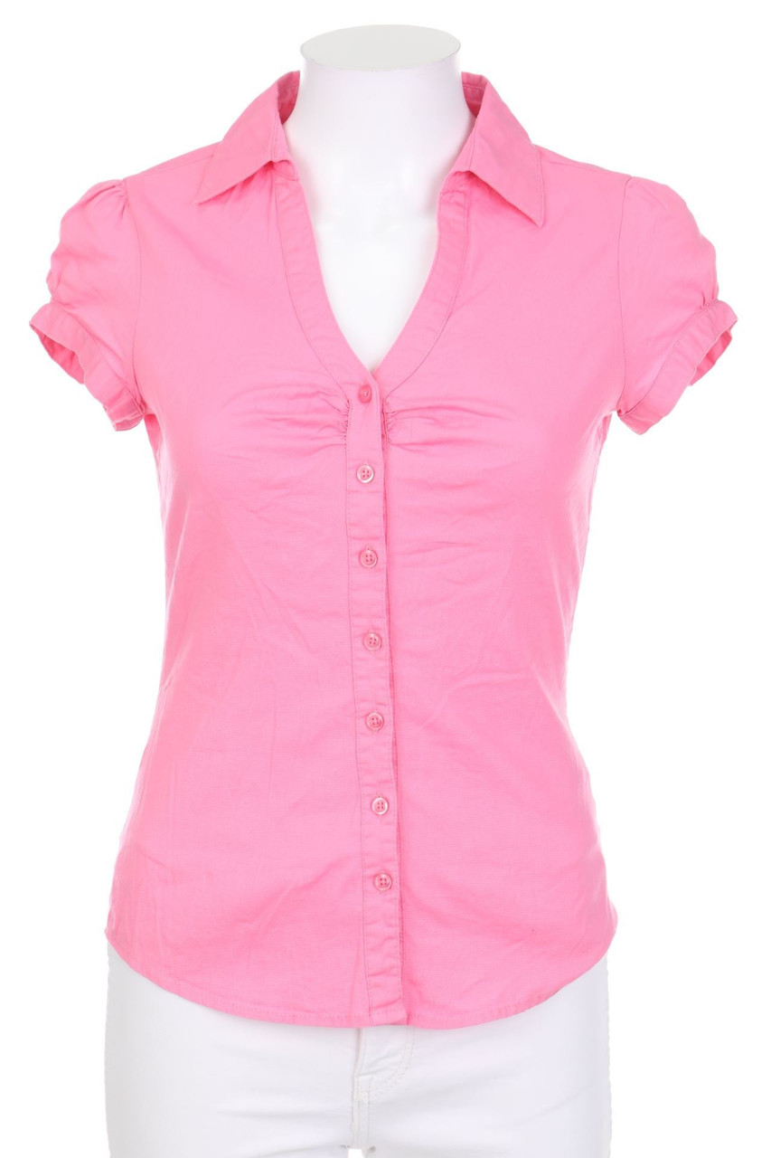 TERRANOVA - Kurzarm-Bluse mit Stretch - S