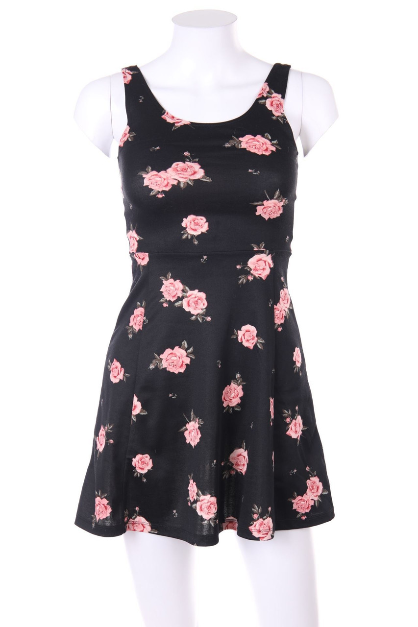 H&M DIVIDED - Minikleid mit Blumen-Print - D 32