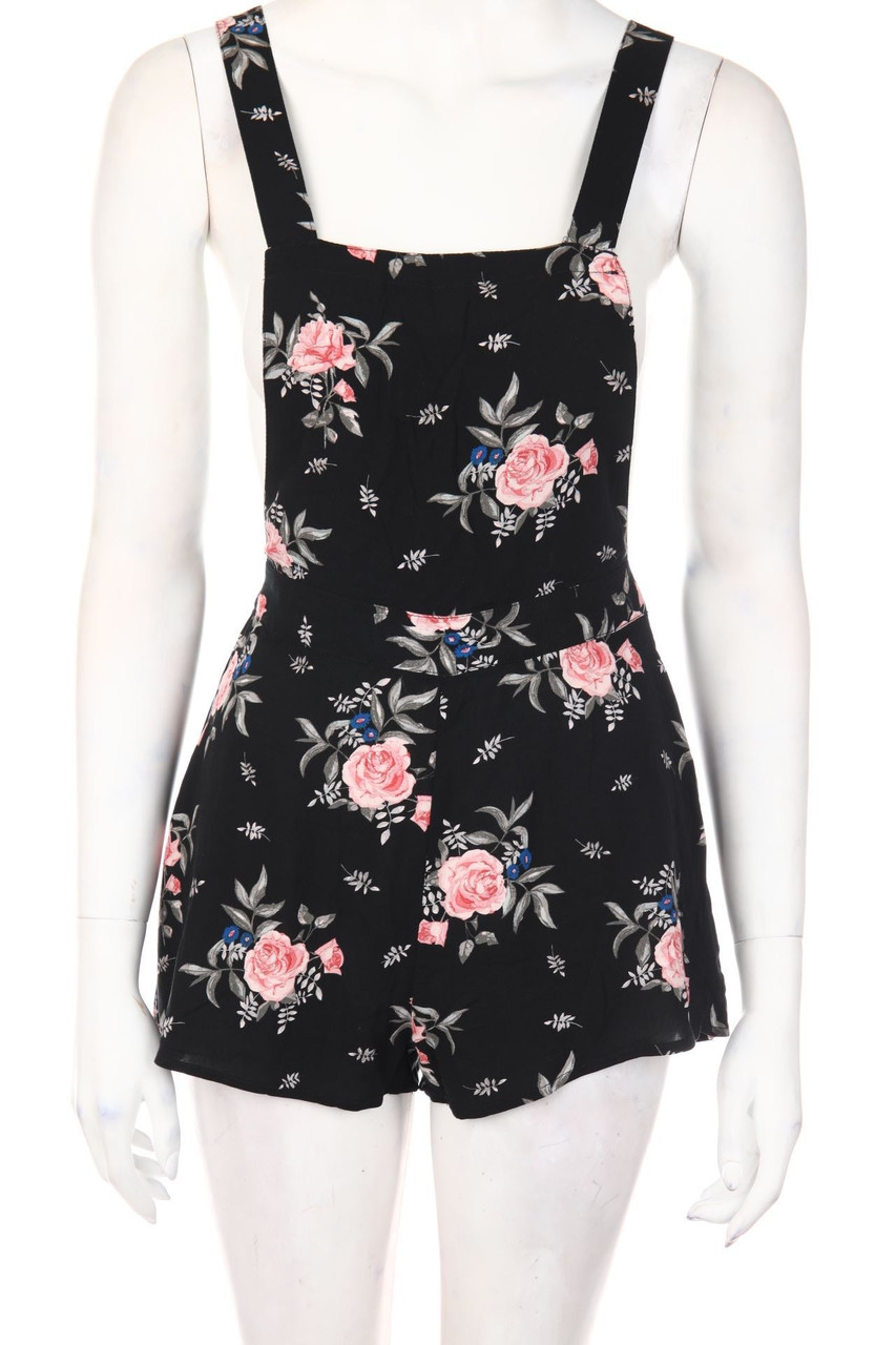 Ohne Label - Playsuit mit Blumen-Print - D 34