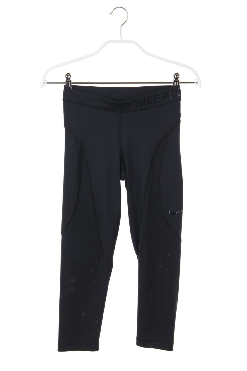 NIKE - Cropped-Sport-Leggings mit Logo-Print - XS