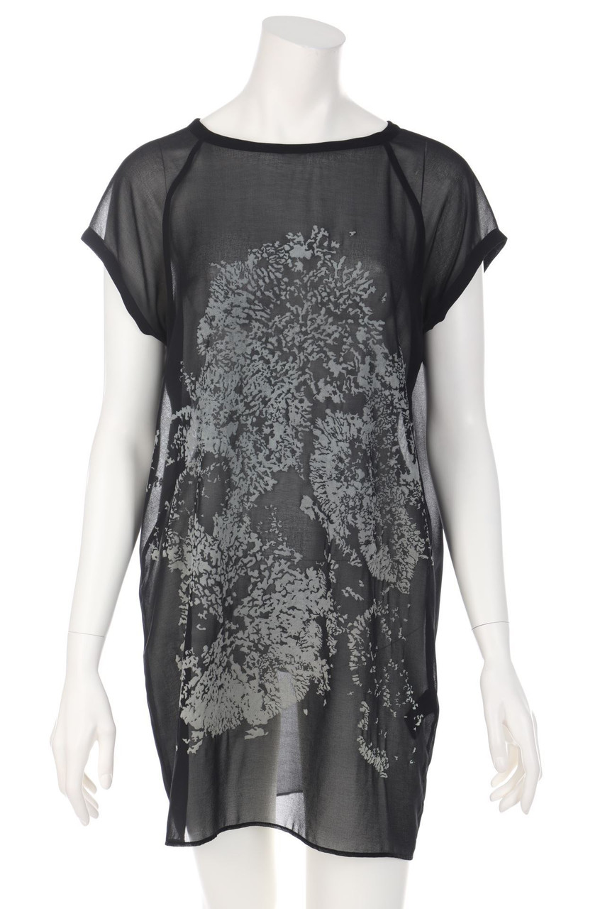 cop.copine - Chiffon-Kleid mit Print - D 36