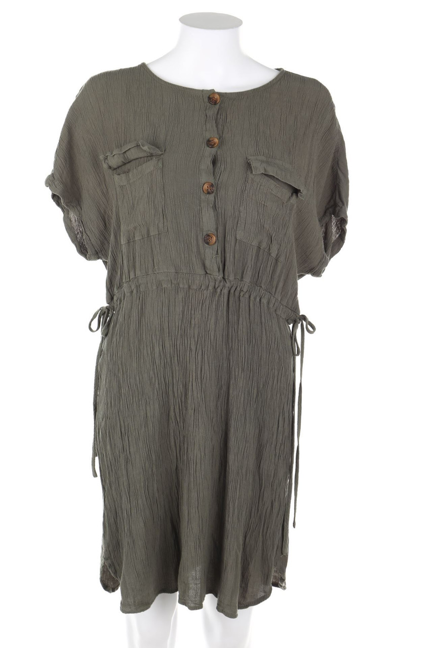 Ohne Label - Minikleid mit Tunnelzug - D 38