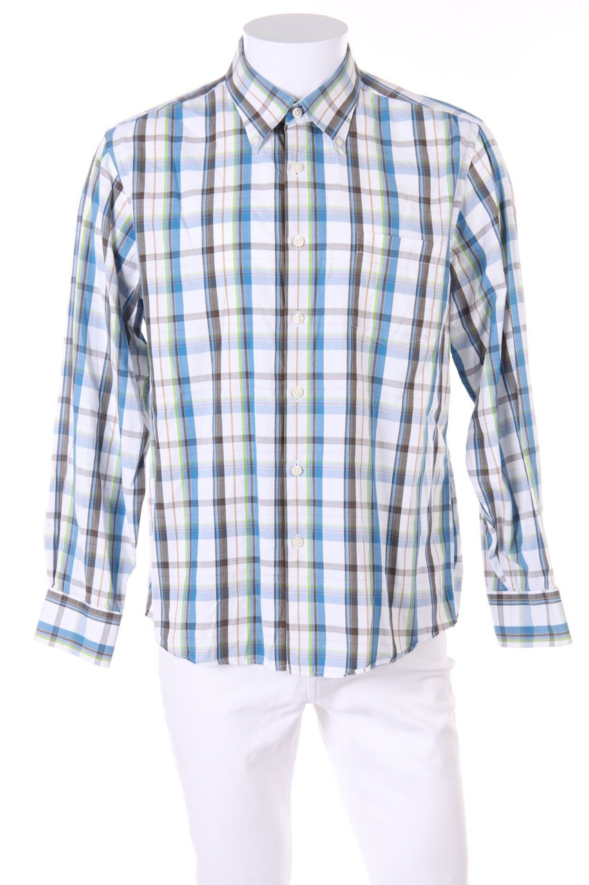 NAVYBOOT - kariertes Button-down-Hemd aus Baumwolle - L