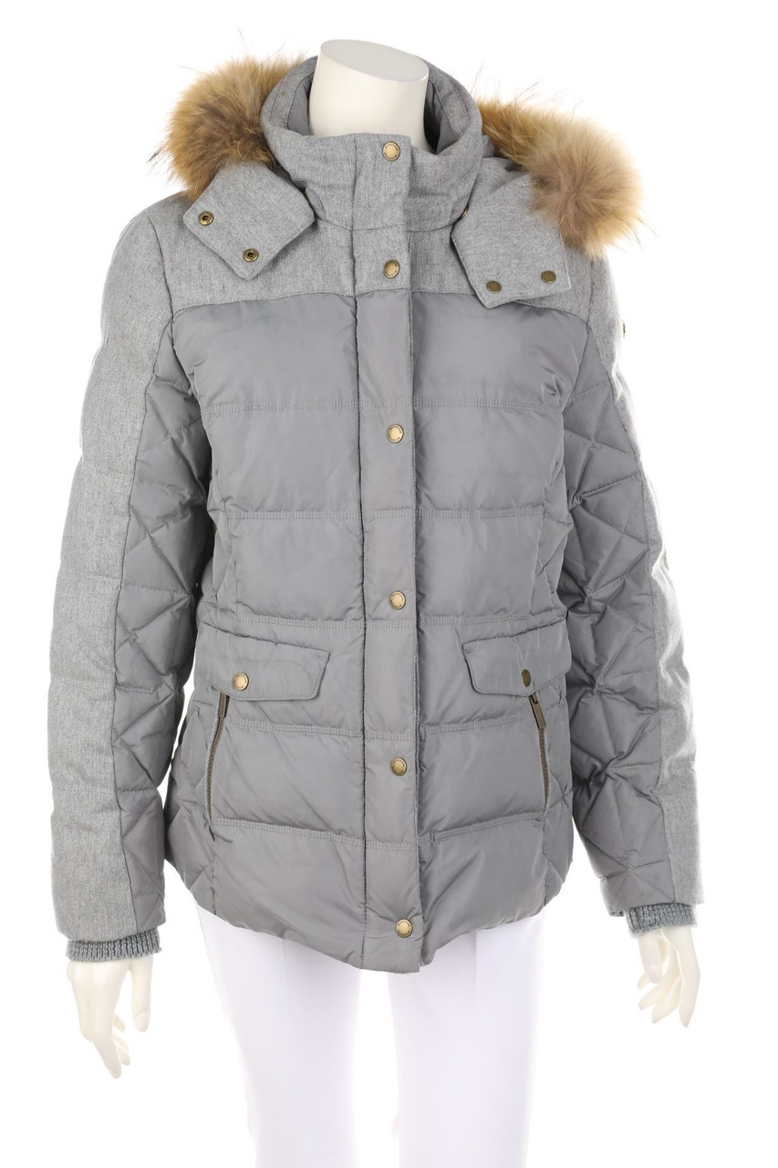 MILESTONE - Daunen-Jacke mit Echt-Pelz-Besatz - D 42