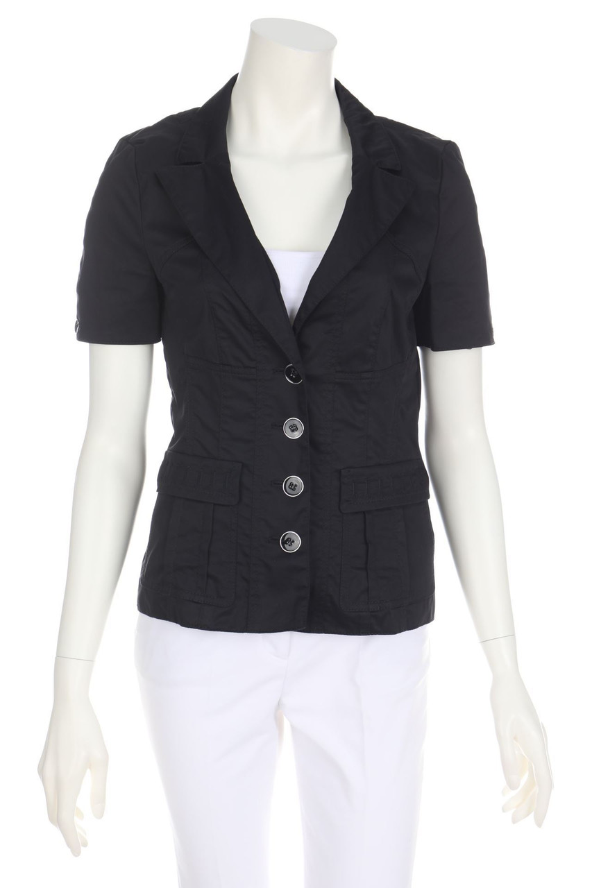 MARC CAIN - Kurzarm-Blazer mit Seide - D 36