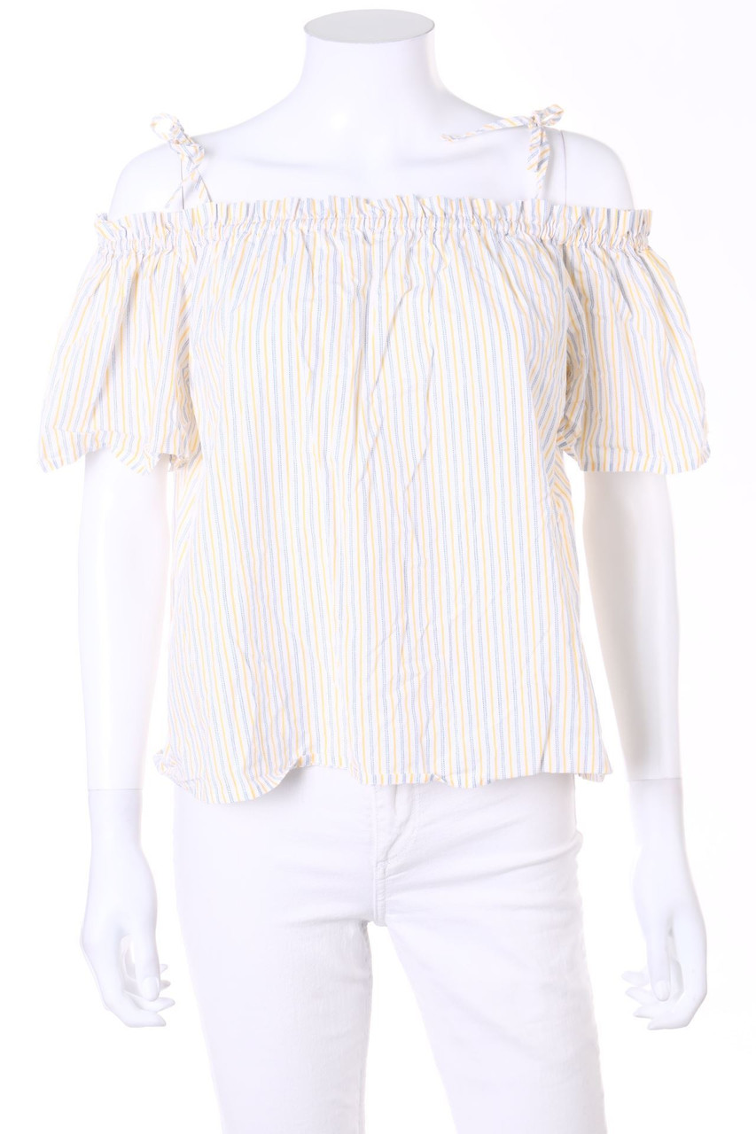 H&M - Carmen-Bluse mit Streifen - D 38