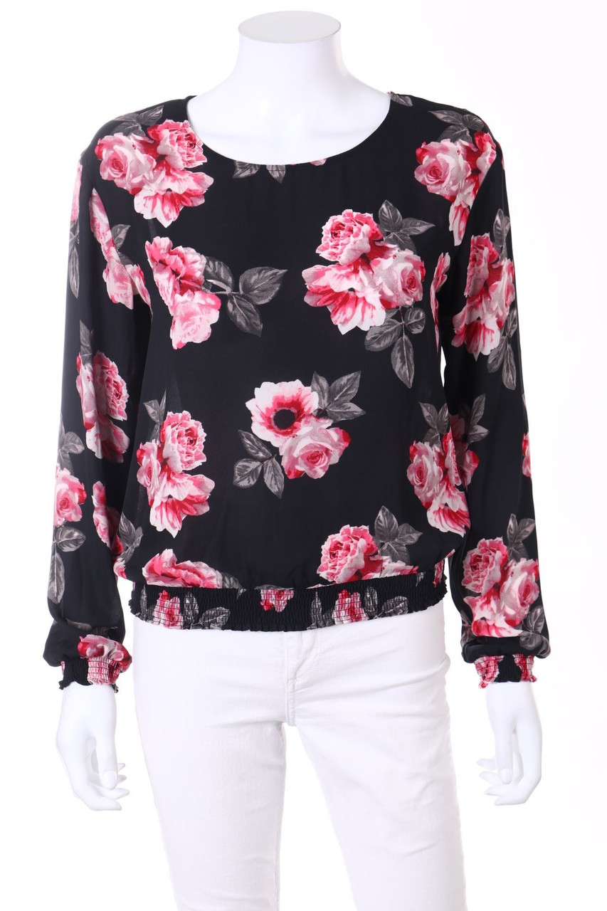 H&M DIVIDED - Bluse mit Blumen-Print - D 36