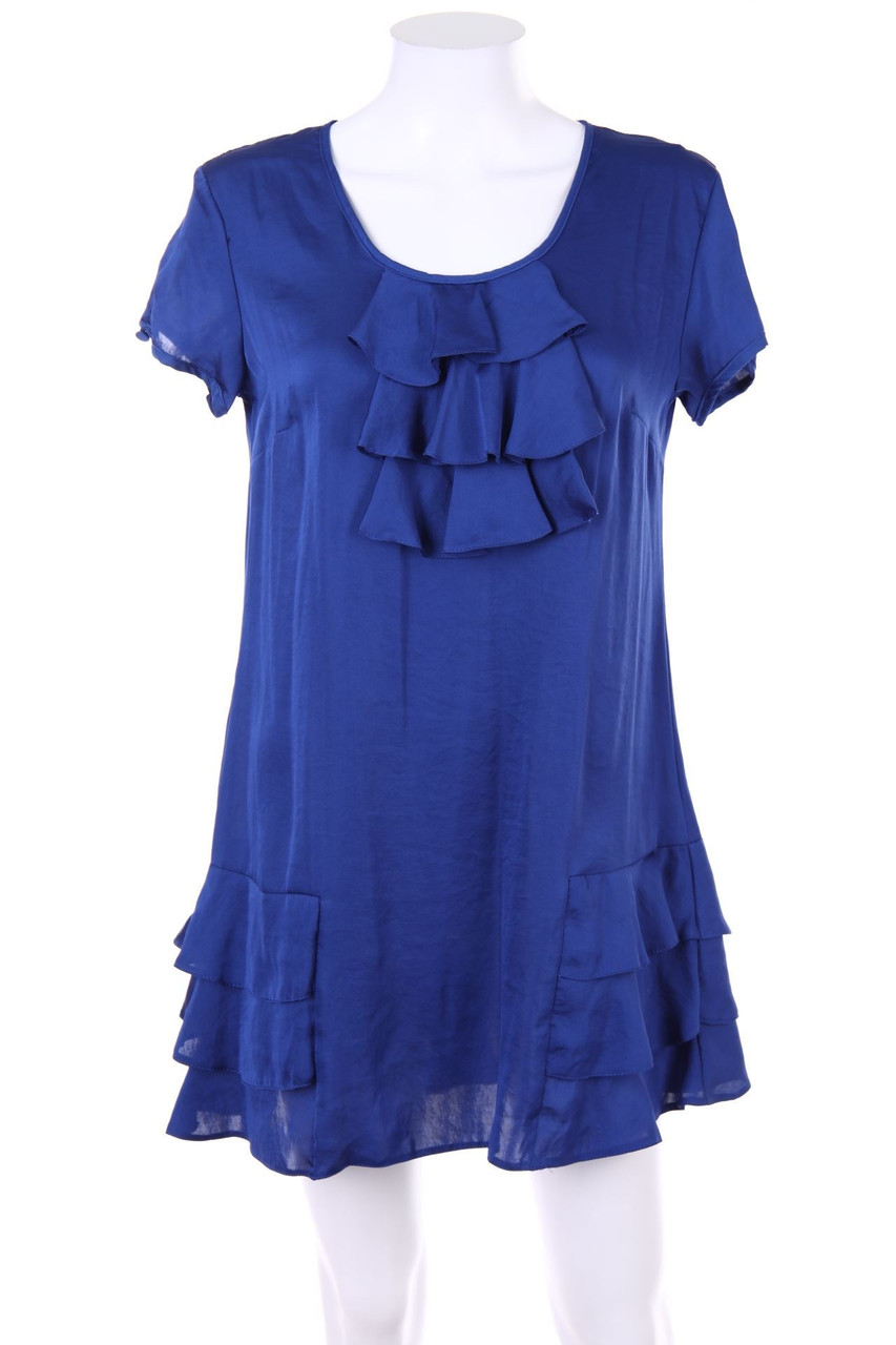 Ohne Label - Minikleid mit Volants - D 38