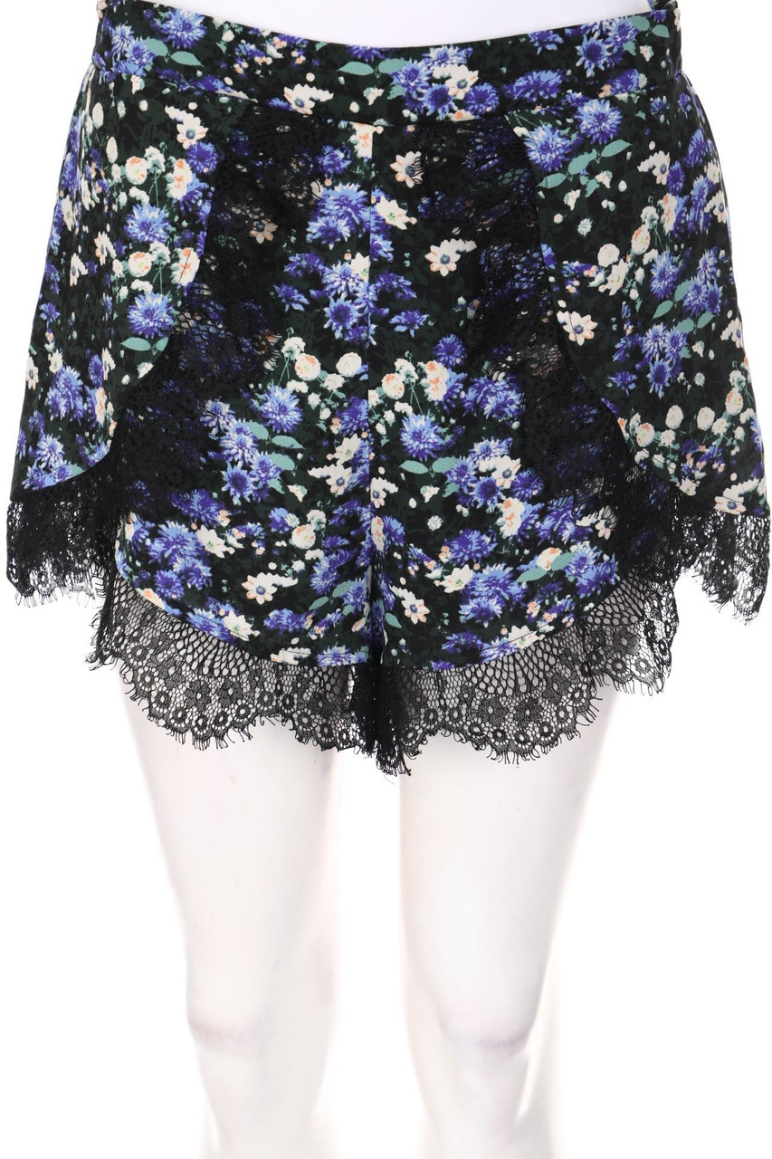 FOREVER 21 - Print-Shorts mit Spitze - L