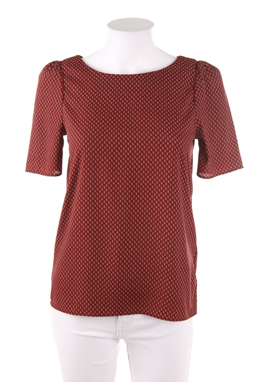 H&M - Kurzarm-Bluse mit Print - D 36