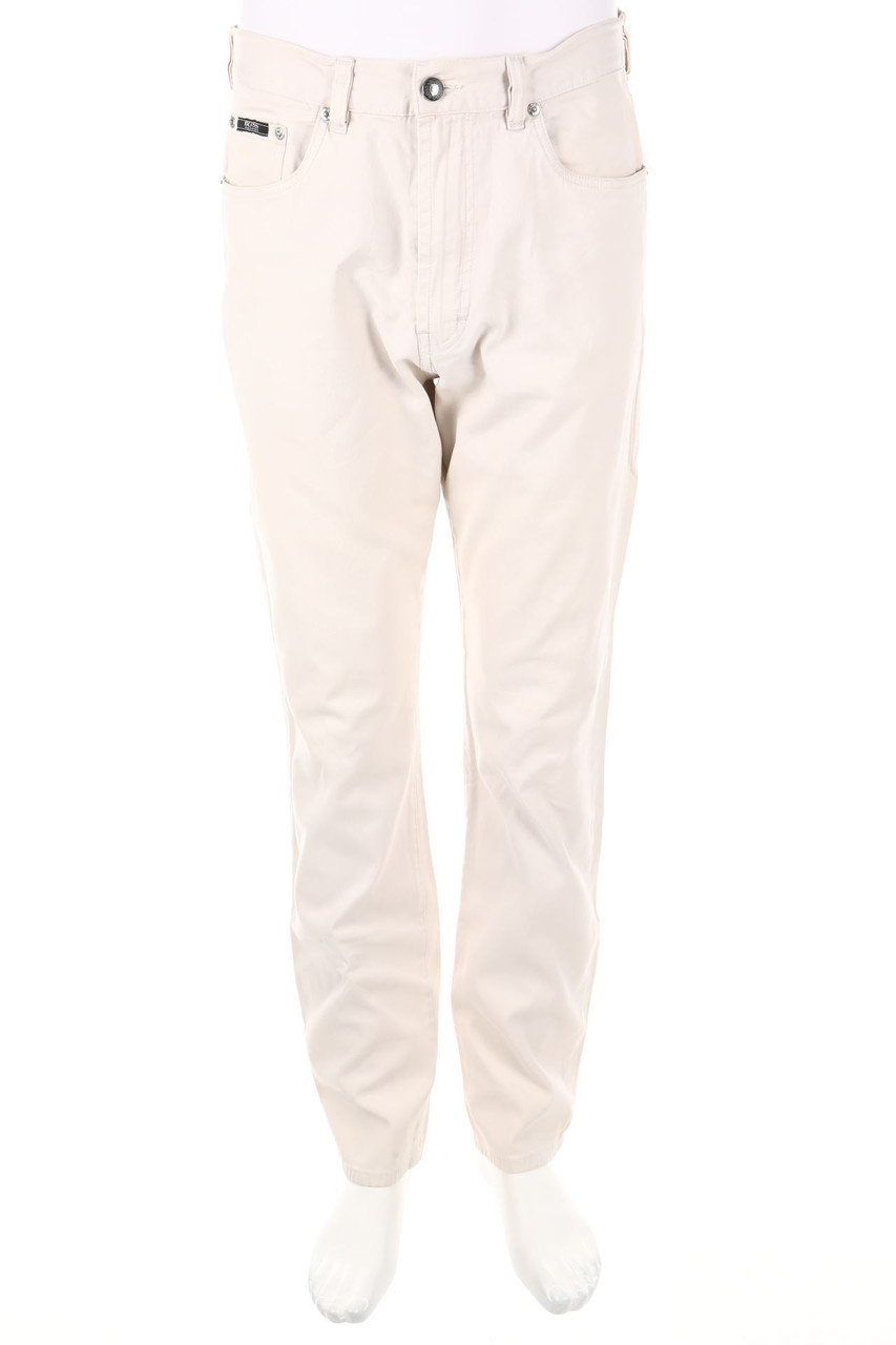 BOSS HUGO BOSS - Hose mit Logo-Applikation aus Baumwoll-Mix - W35