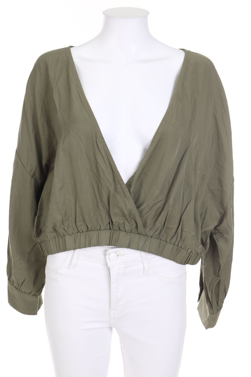 SHEIN - Cropped-Bluse mit Gummizug - D 52