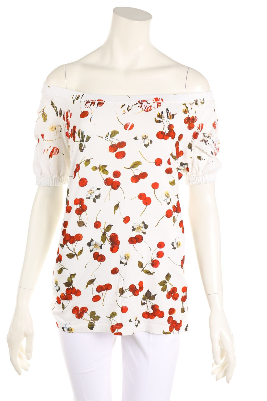 D&G DOLCE & GABBANA - Carmen-Shirt mit Print - D 34