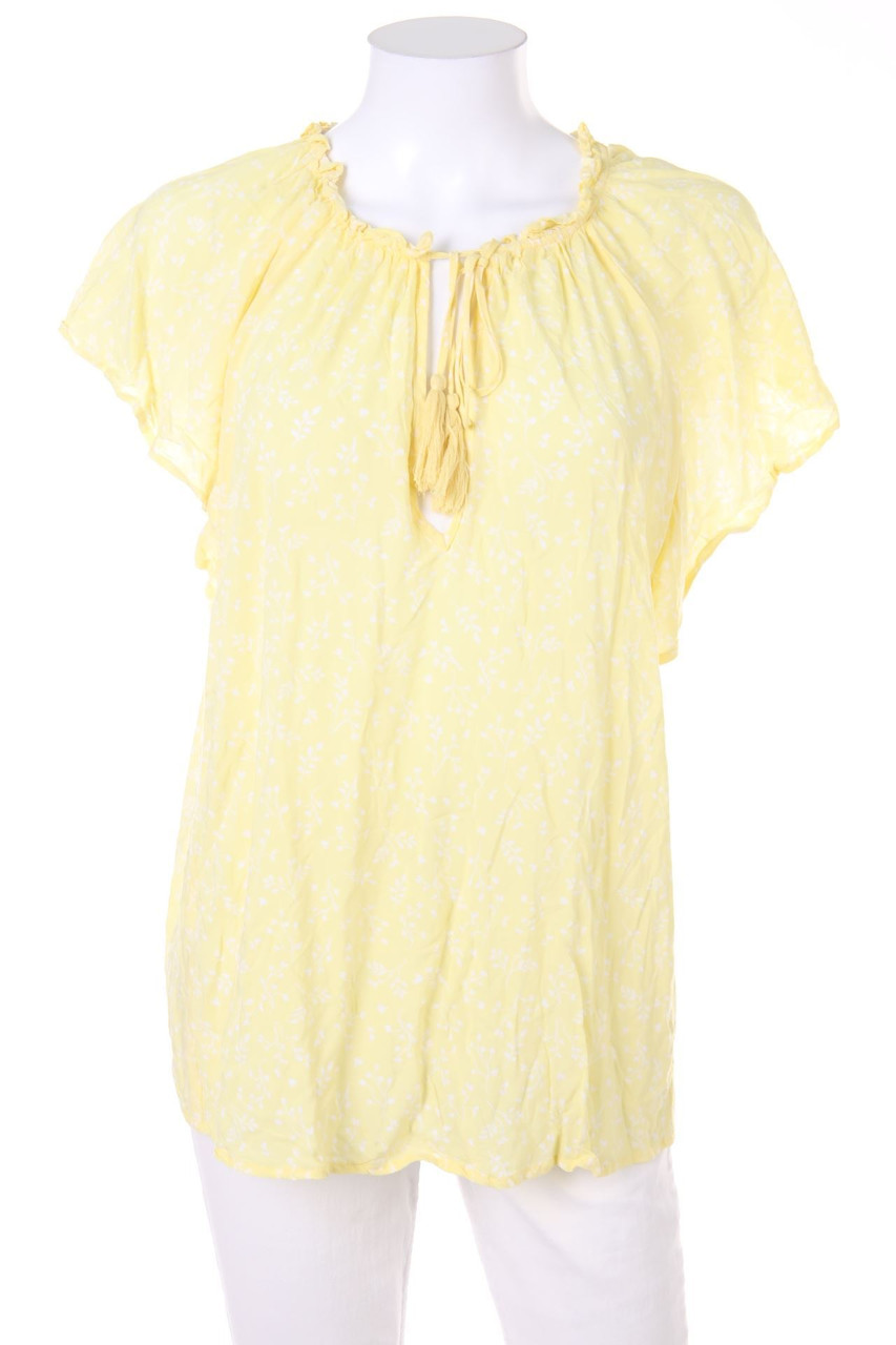 H&M LOGG - Kurzarm-Bluse mit floralem Muster - D 46