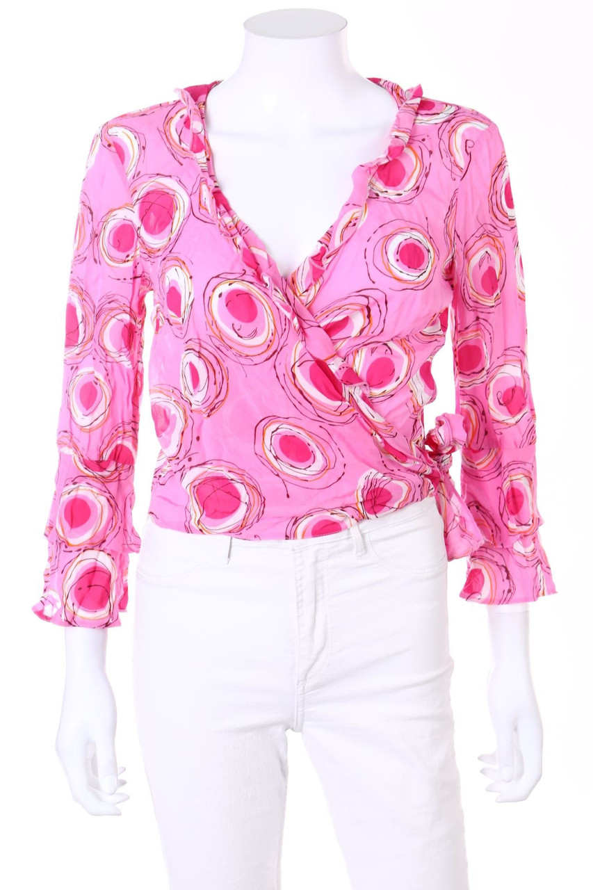 promod - Wickel-Bluse mit Print - D 36