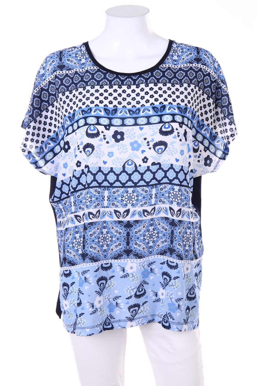 C&A - Oversize-Kurzarm-Bluse mit Print - L