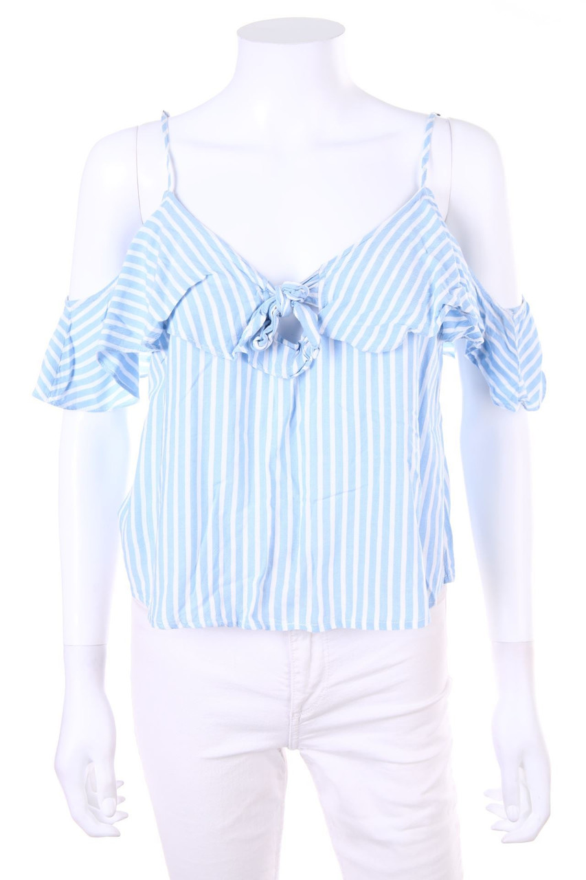 HOLLISTER - Cold-Shoulder-Kurzarm-Bluse - M