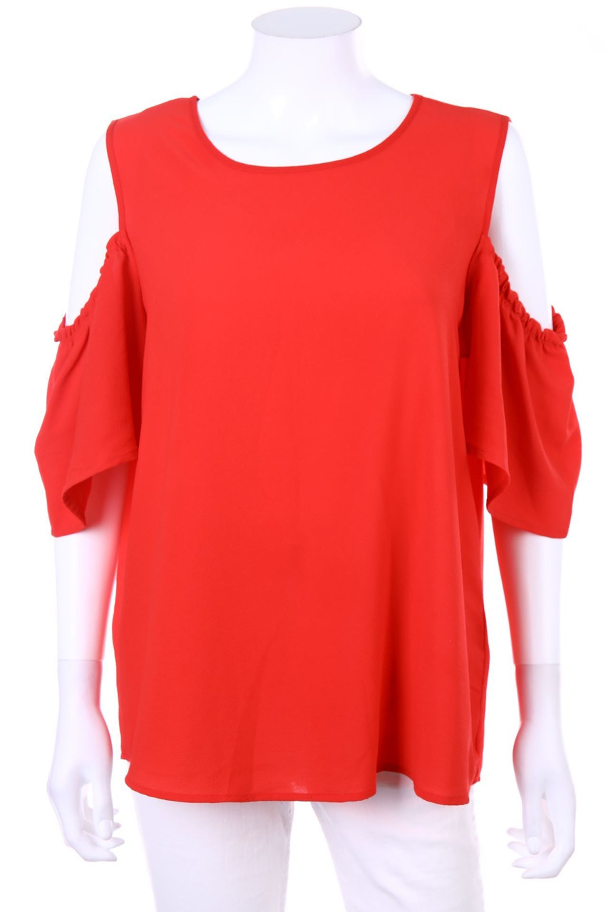 DeFacto - Cold-Shoulder-Kurzarm-Bluse - XL