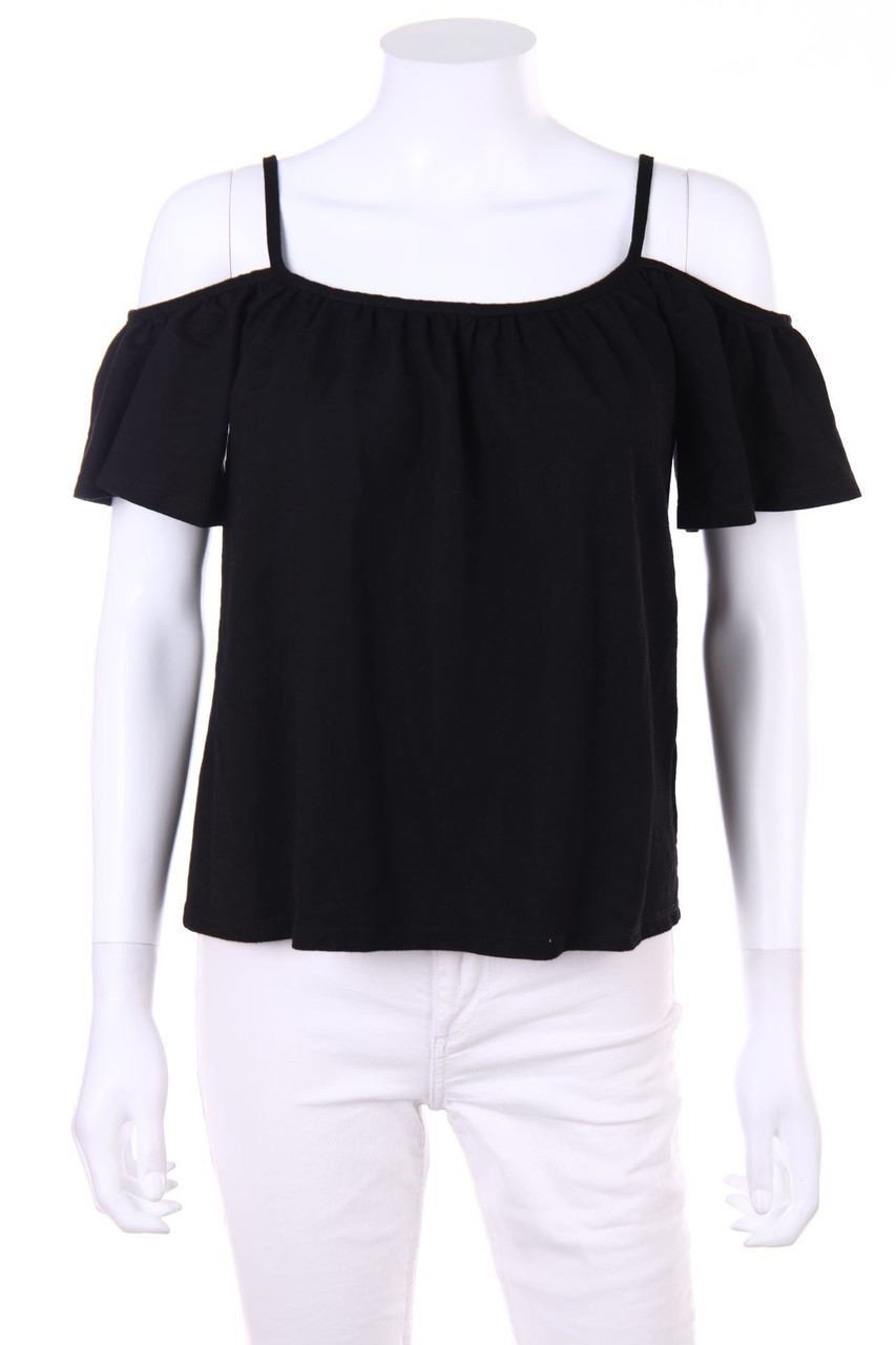 H&M LOGG - Cold-Shoulder-Kurzarm-Shirt - XS