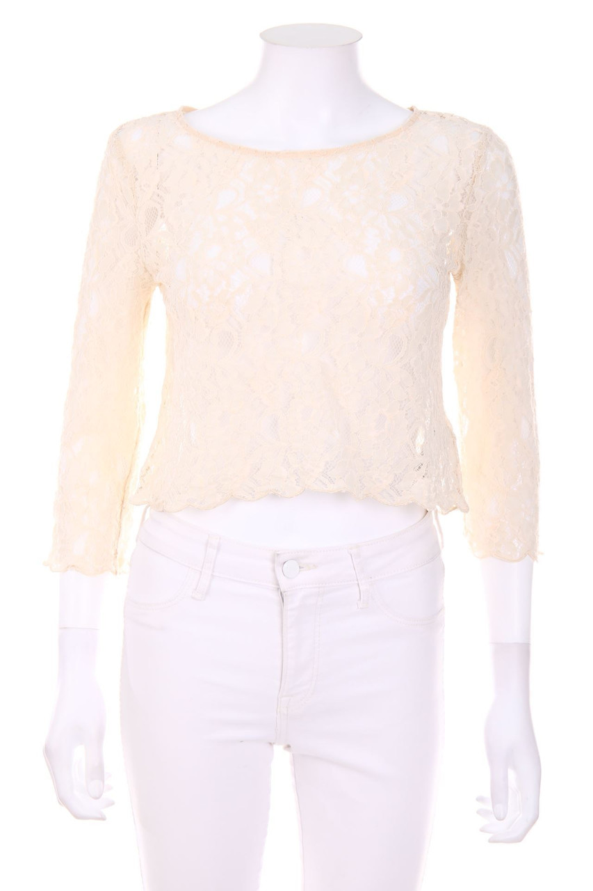 H&M DIVIDED - Bluse mit 3/4-Ärmel aus Spitze - D 36