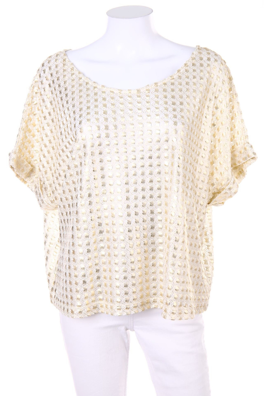 H&M - Batwing-Pullover mit Metallic-Effekt - S