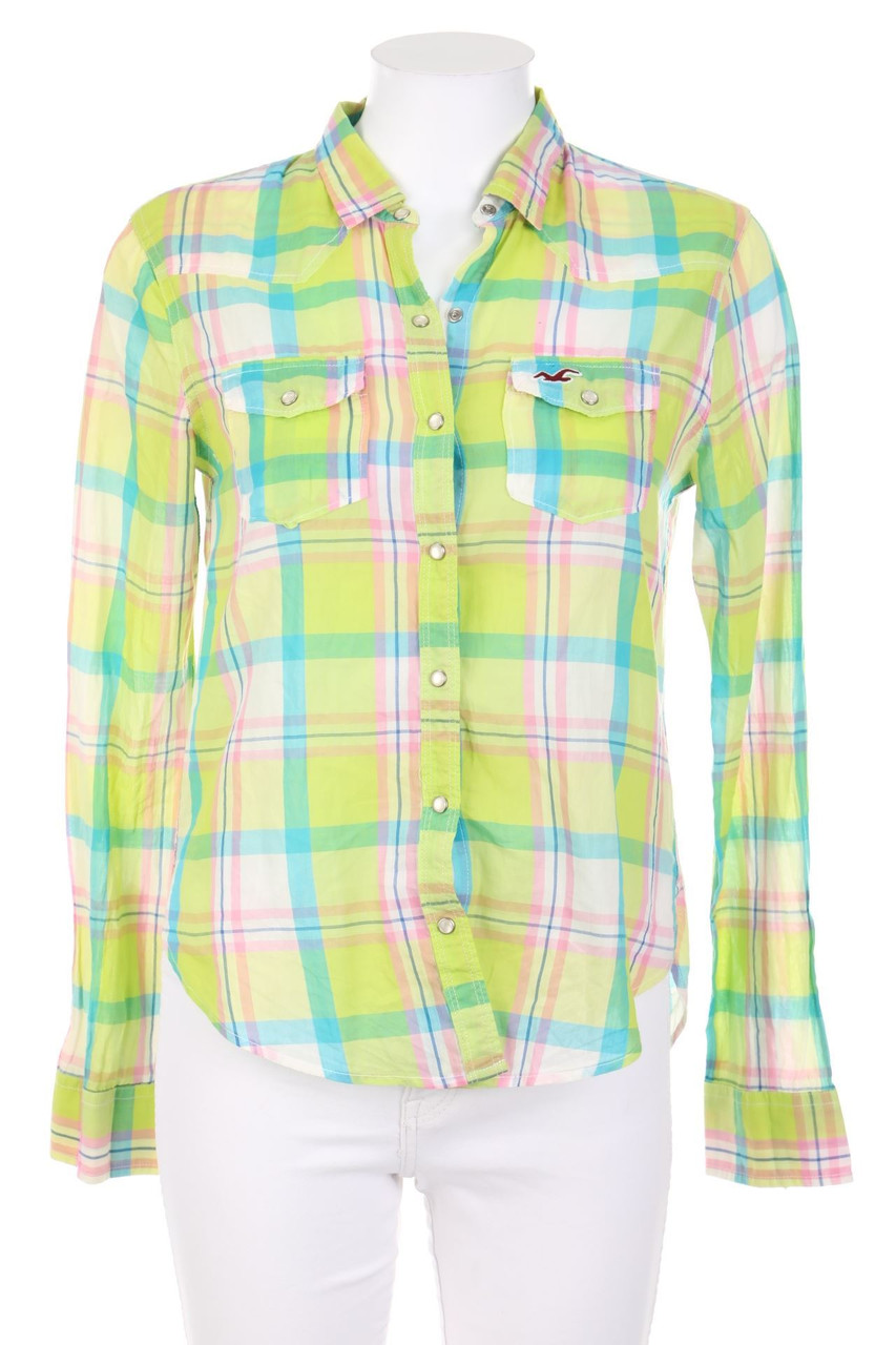 HOLLISTER - Hemd-Bluse mit Karo-Muster - XS