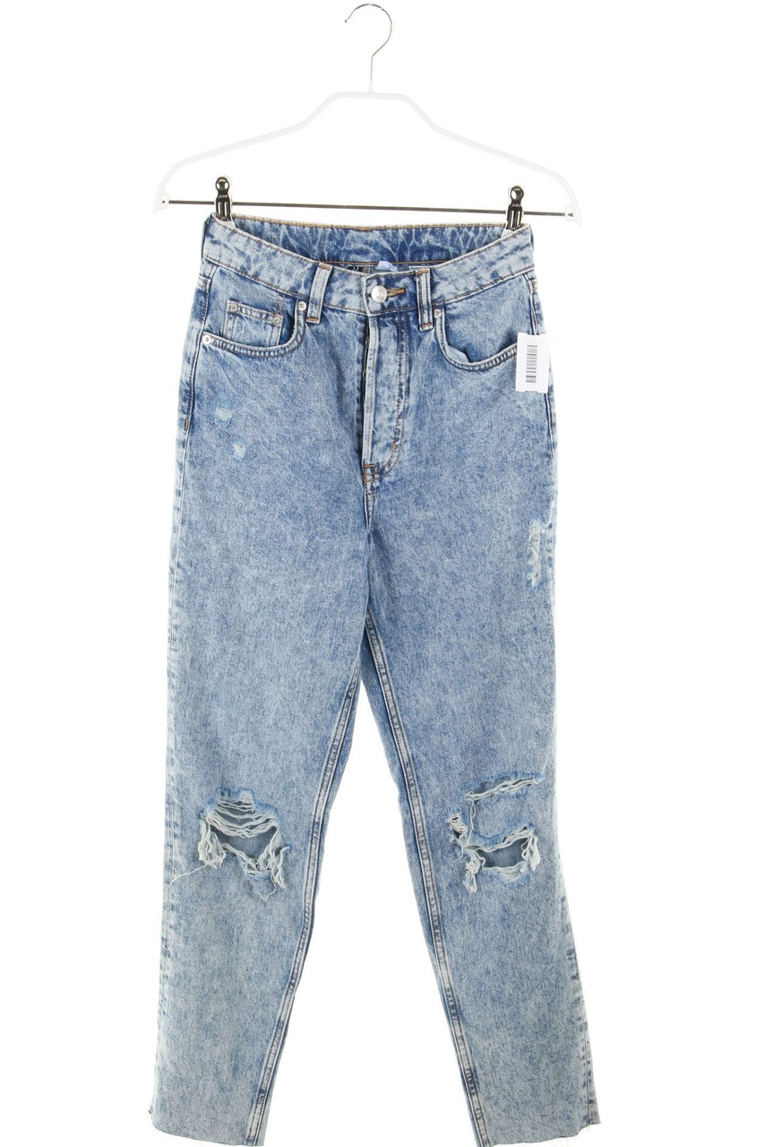 H&M DIVIDED - Destroyed-High Waist-Jeans - D 32