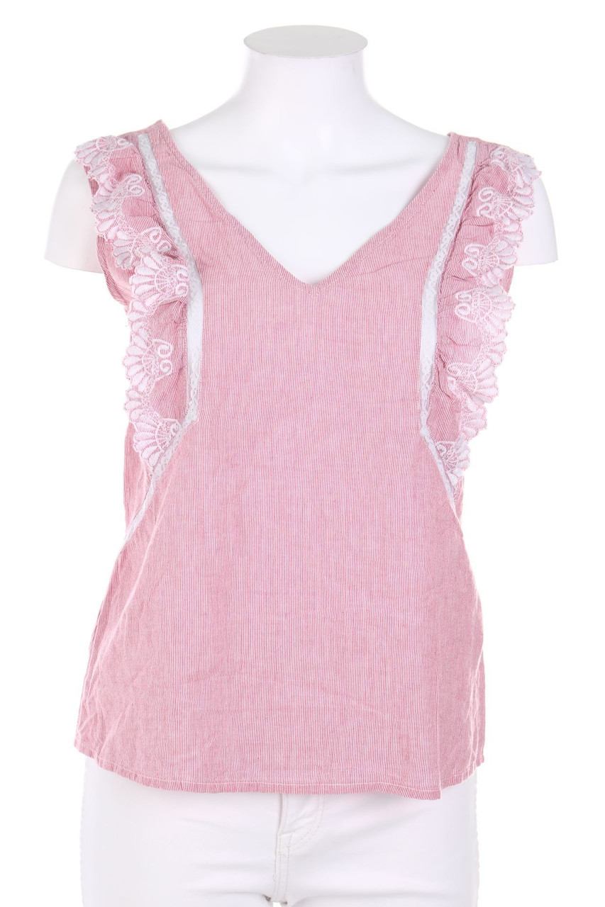 NAF NAF - Blusentop mit Stickereien - D 38