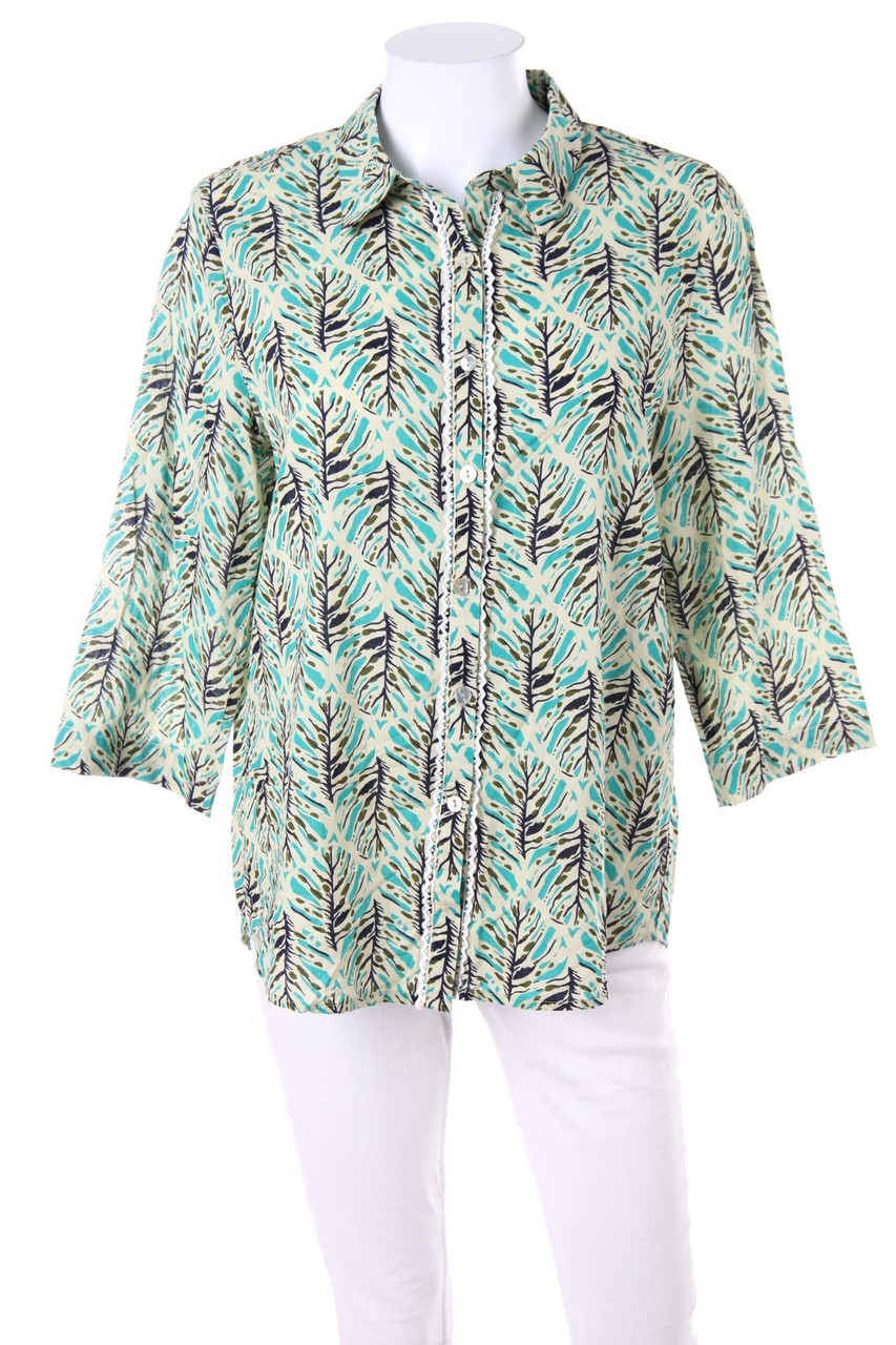 SARAH JOHN - Print-Bluse mit 3/4-Ärmel - D 40