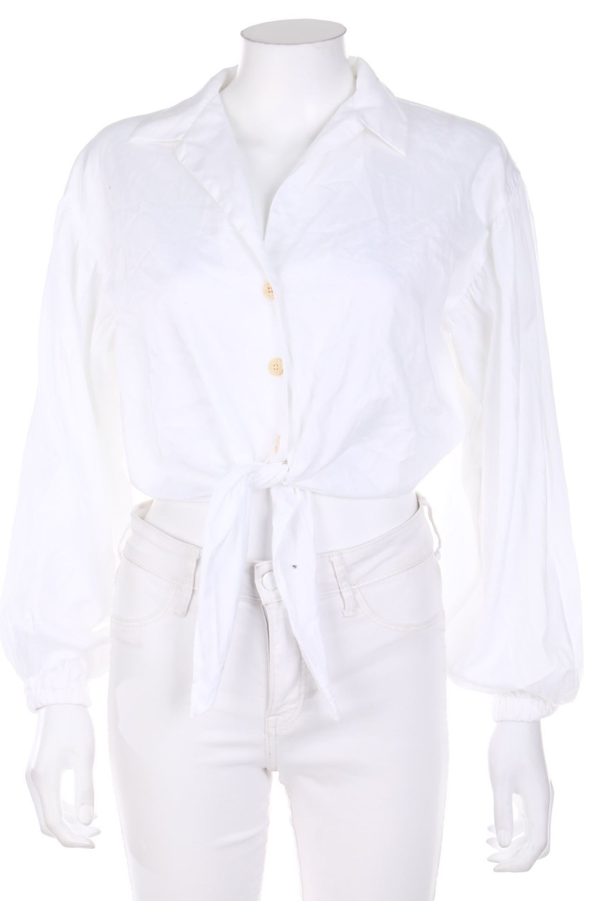 TOPSHOP PETITE - Cropped-Bluse - D 32